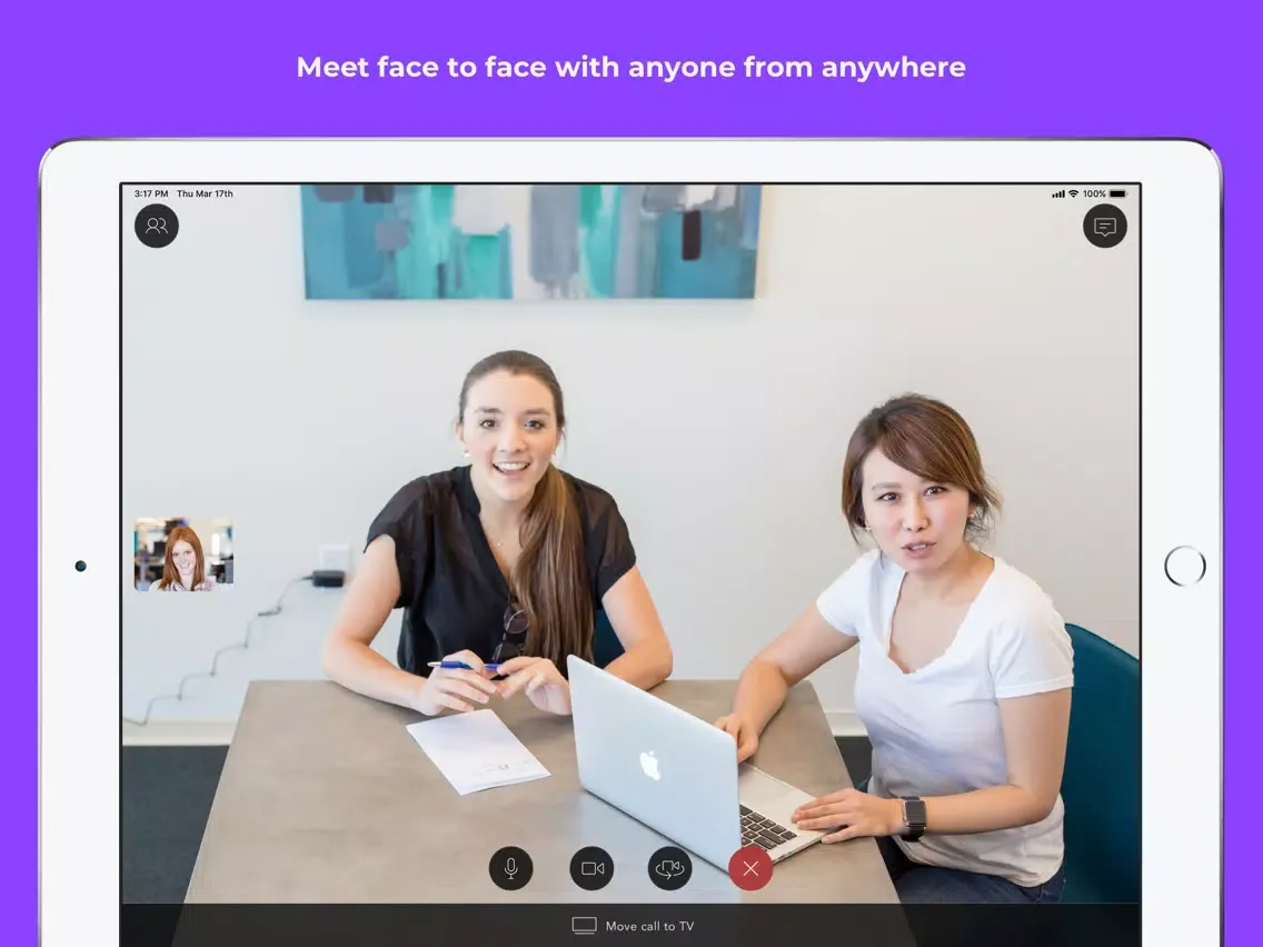 Capturas de tela do Highfive Video Conferencing iPad 