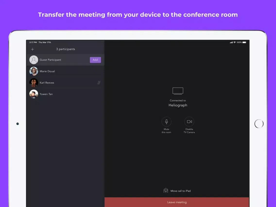 Capturas de tela do Highfive Video Conferencing iPad 