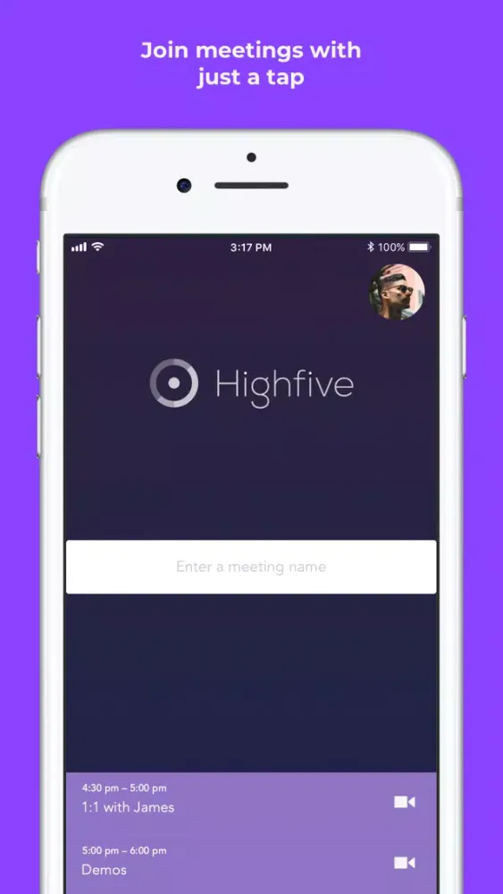 Capturas de tela do Highfive Video Conferencing