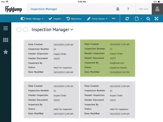 Inspection inMotion iPad 应用截图