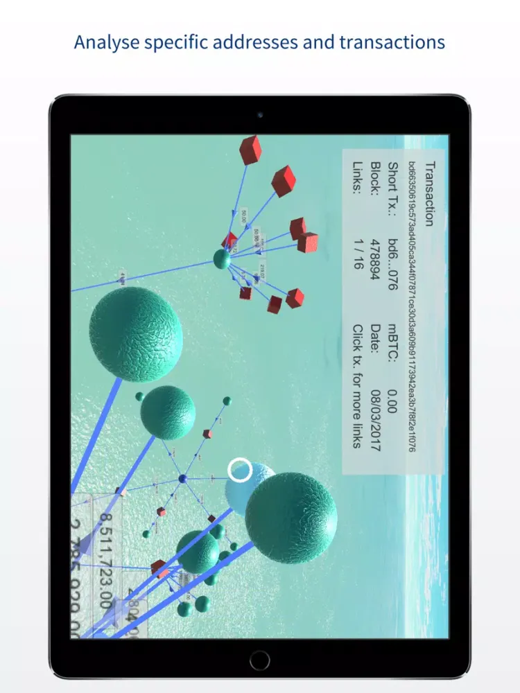 Blockchain 3D and VR Explorer iPad  سکرین شاٹس