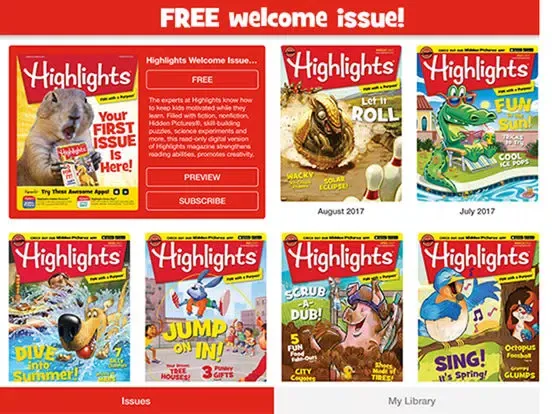 Скриншоты Highlights Digital Magazine iPad 