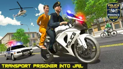 Capturas de tela do Police Bike Prisoner Transport