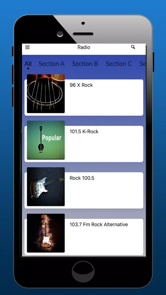 Simple Rock Radio Stations Ekran Görüntüleri