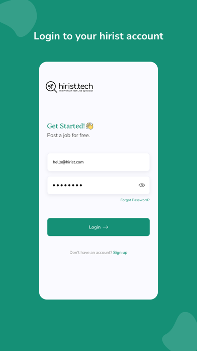 Tangkapan skrin hirist for Recruiters