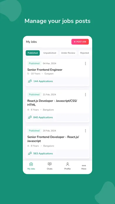 Screenshot di hirist for Recruiters