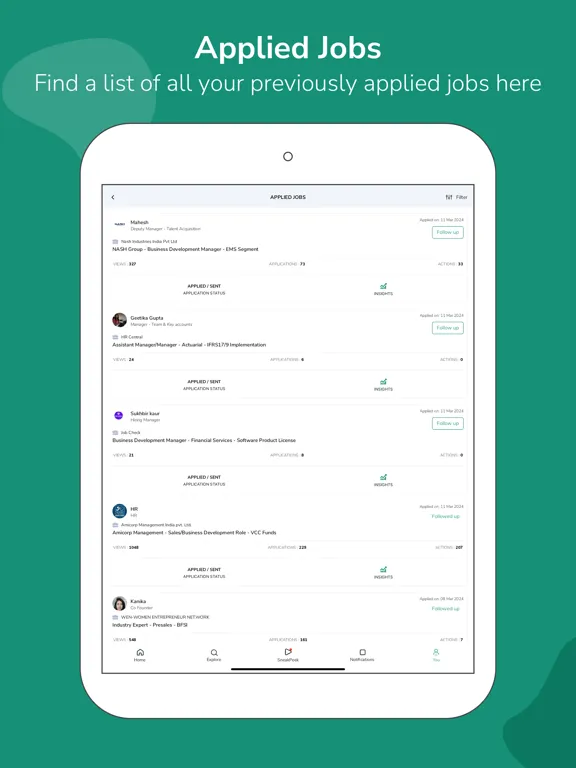 تصاویر iimjobs: Management Job Search iPad 