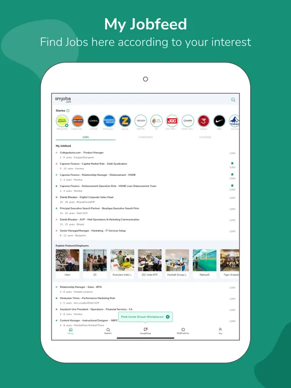 تصاویر iimjobs: Management Job Search iPad 