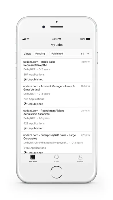 updazz Recruiter سکرین شاٹس