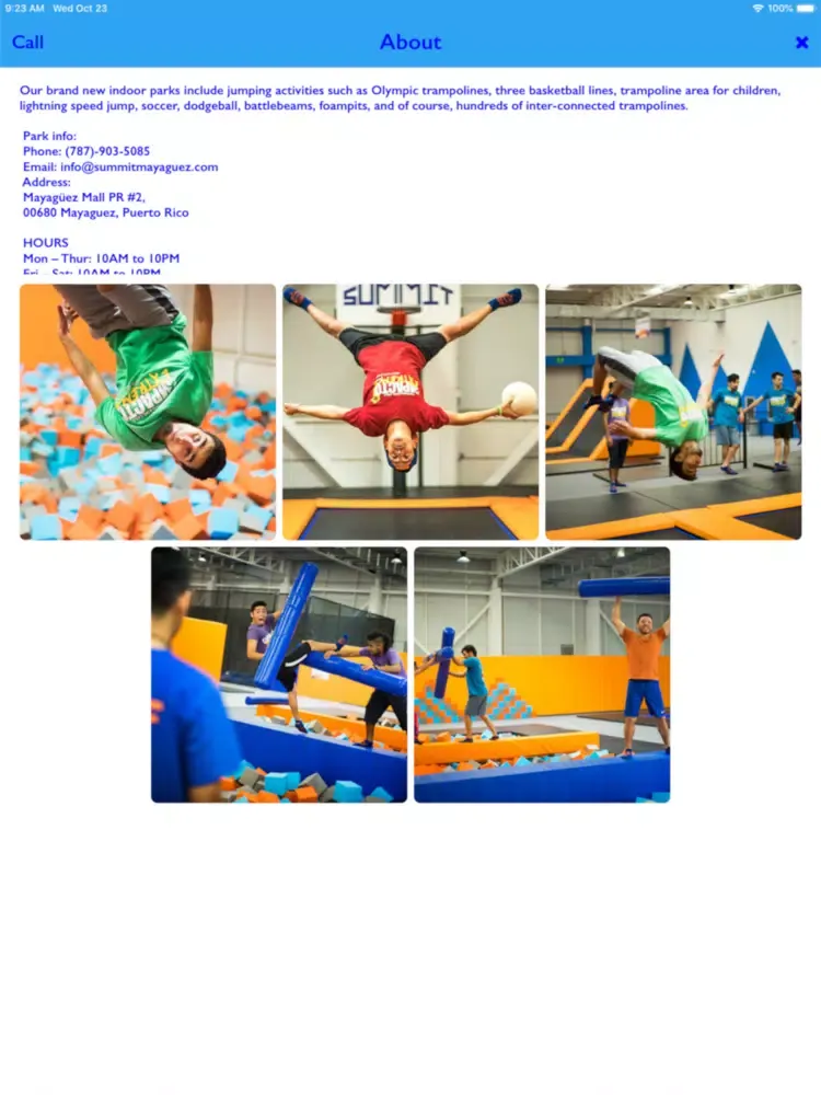 Скриншоты Summit Trampoline Park PR iPad 