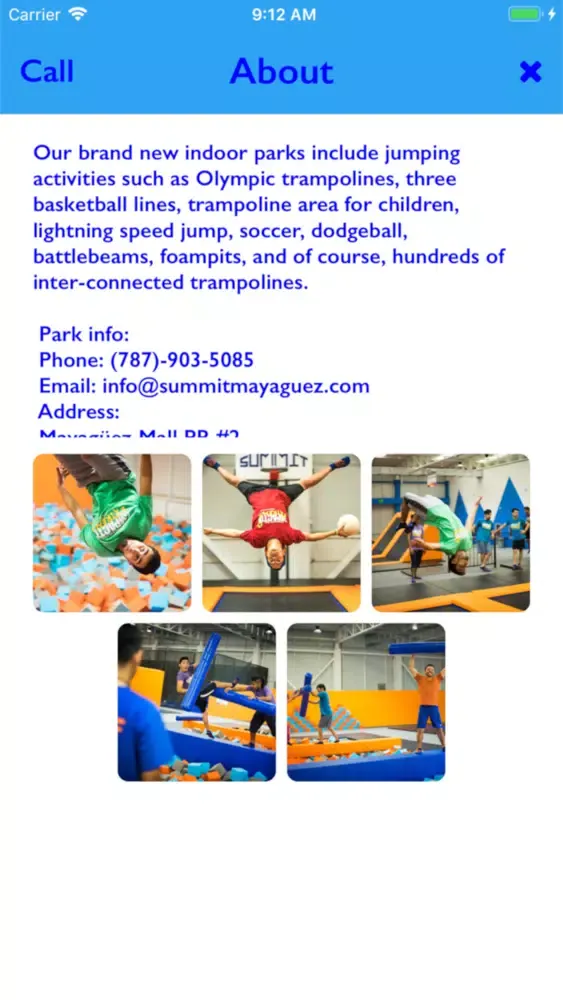 Скриншоты Summit Trampoline Park PR