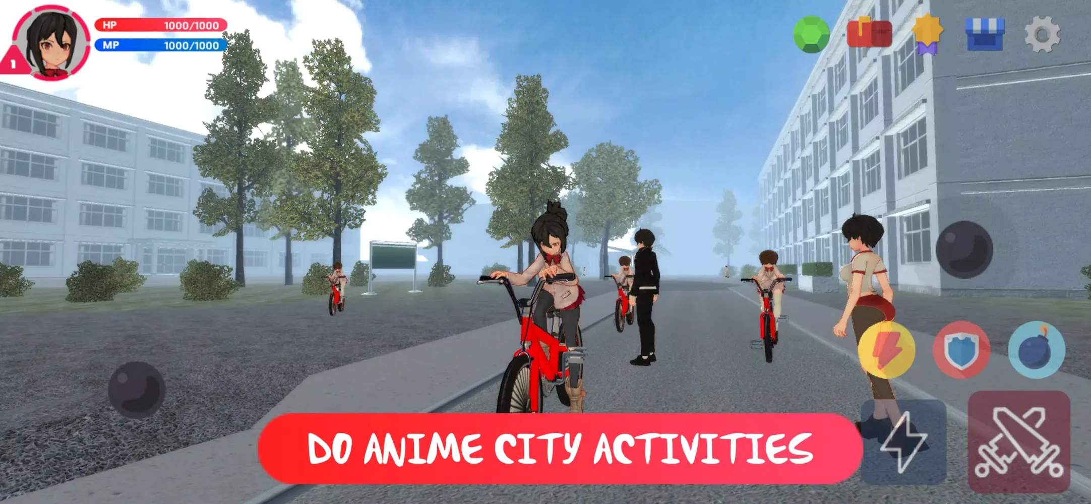 Captures d'écran de High School Simulator 3D