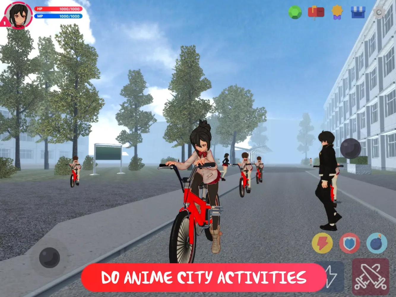 Captures d'écran de High School Simulator 3D