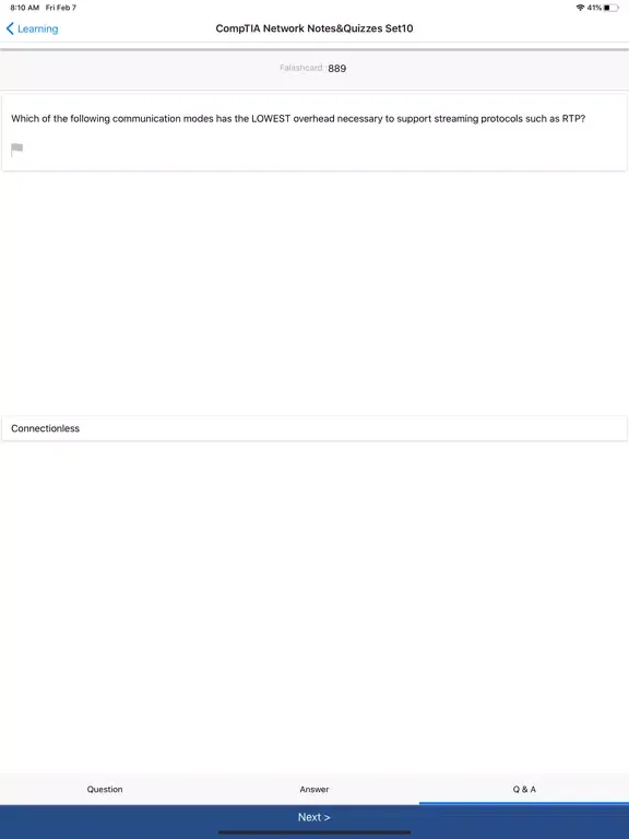 Capturas de pantalla de CompTIA Network+ Exam Prep iPad 