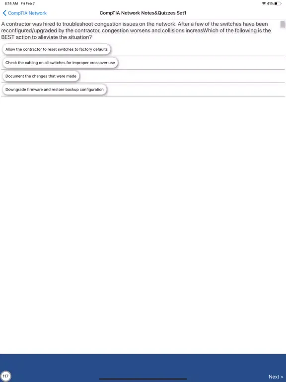Capturas de pantalla de CompTIA Network+ Exam Prep iPad 