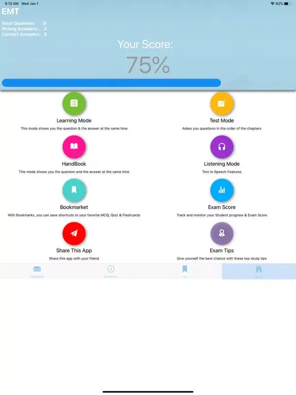 Captures d'écran de EMT Exam Prep Notes&Quizzes iPad 