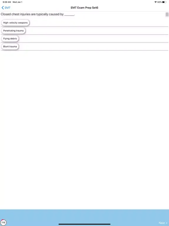 Captures d'écran de EMT Exam Prep Notes&Quizzes iPad 