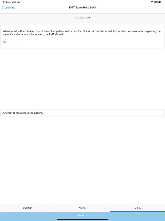 Captures d'écran de EMT Exam Prep Notes&Quizzes iPad 