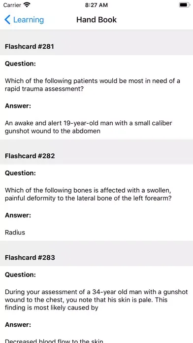 Captures d'écran de EMT Exam Prep Notes&Quizzes