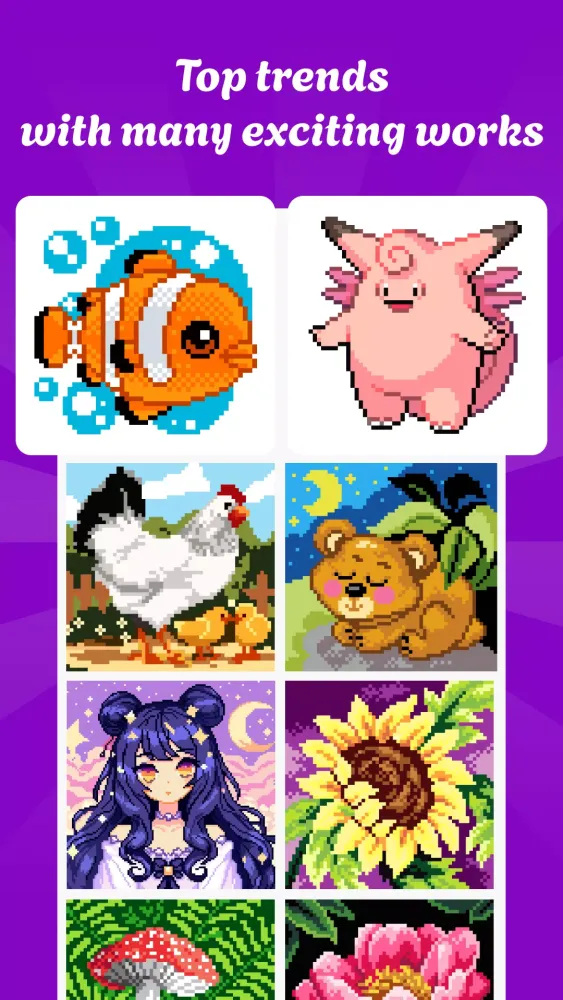 Pixel Art - Color by number 스크린샷