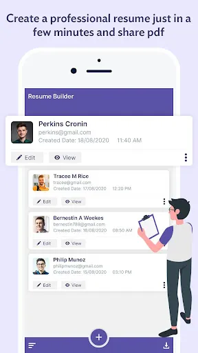 Professional Resume Builder -  Screenshots