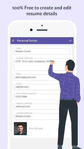 Professional Resume Builder -  Screenshots