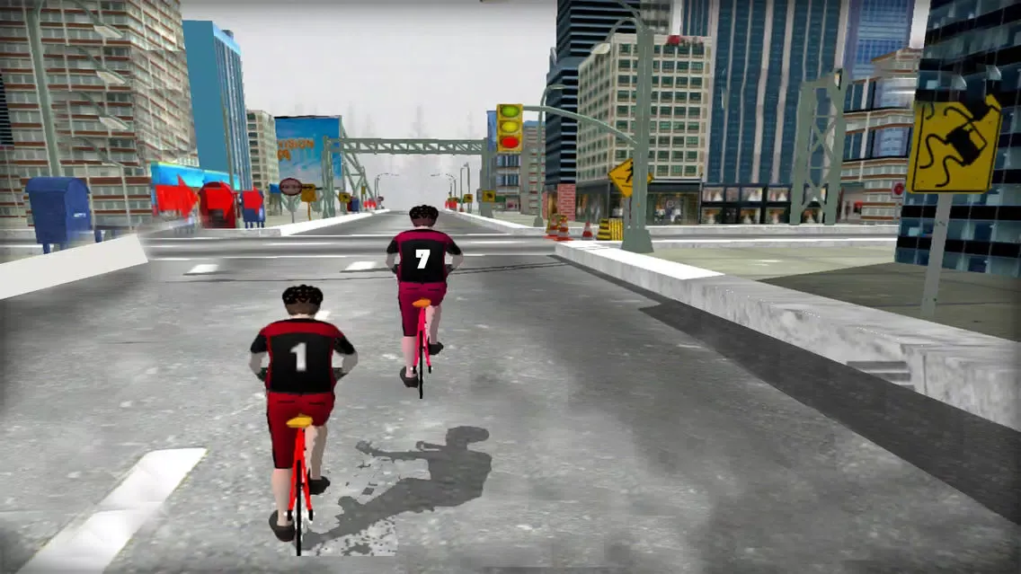 Captures d'écran de Highway Cycle Race : Real Traffic Rush Simulator