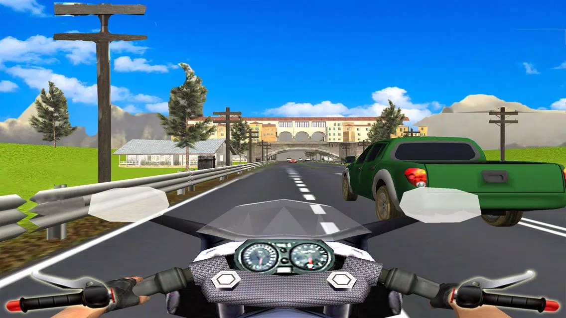 Highway Traffic Racing : Fast Motor-Cycle Drive 3D Ekran Görüntüleri