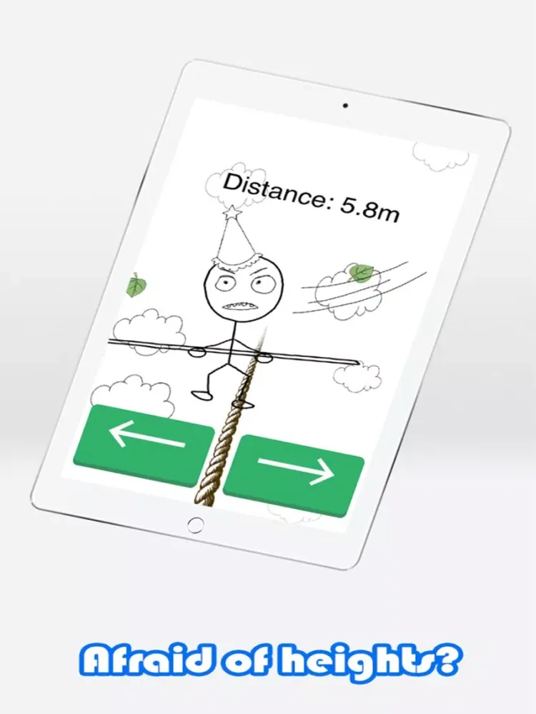 Highwire Walker - extreme balance game iPad  Screenshots