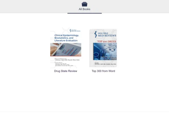 Capturas de tela do HYMR eReader iPad 