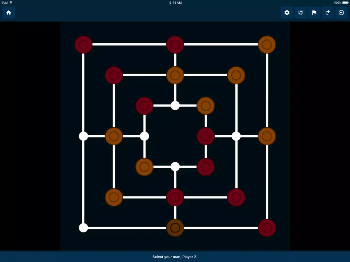 Nine Men's Morris Together iPad  Screenshots