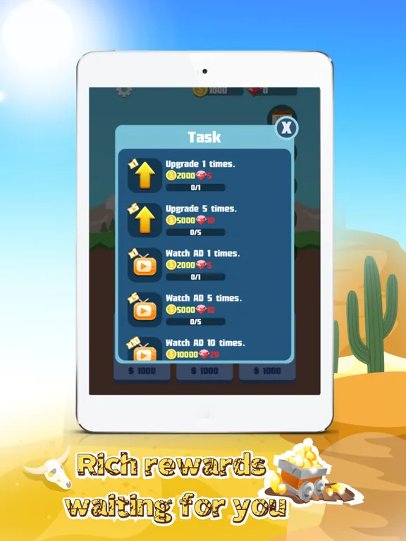 ภาพหน้าจอของ Lucky Dig:Idle Miner Tycoon iPad 