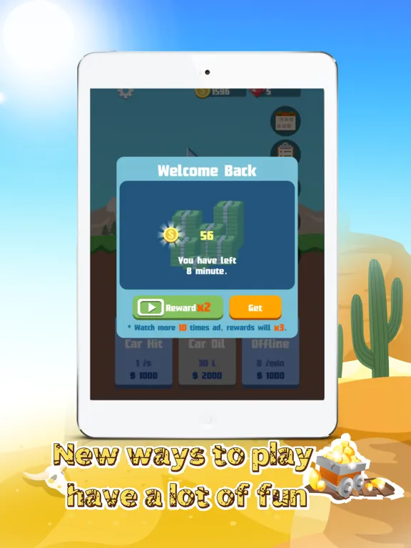 ภาพหน้าจอของ Lucky Dig:Idle Miner Tycoon iPad 