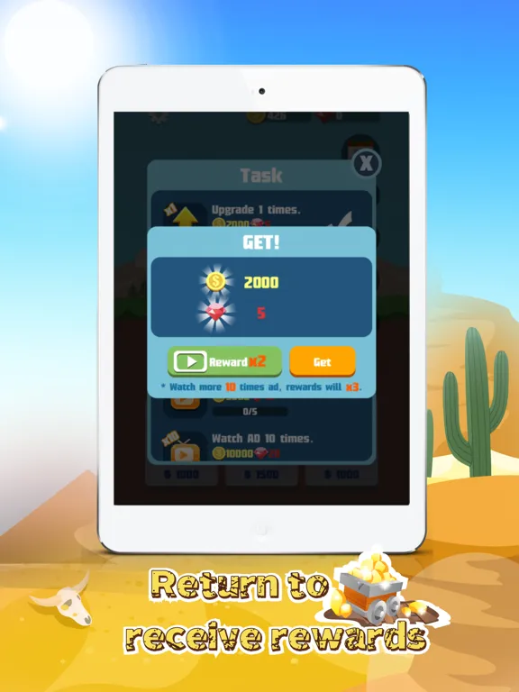 ภาพหน้าจอของ Lucky Dig:Idle Miner Tycoon iPad 