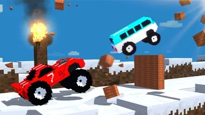 2 Player Blocky Road Racing স্ক্রিনশট