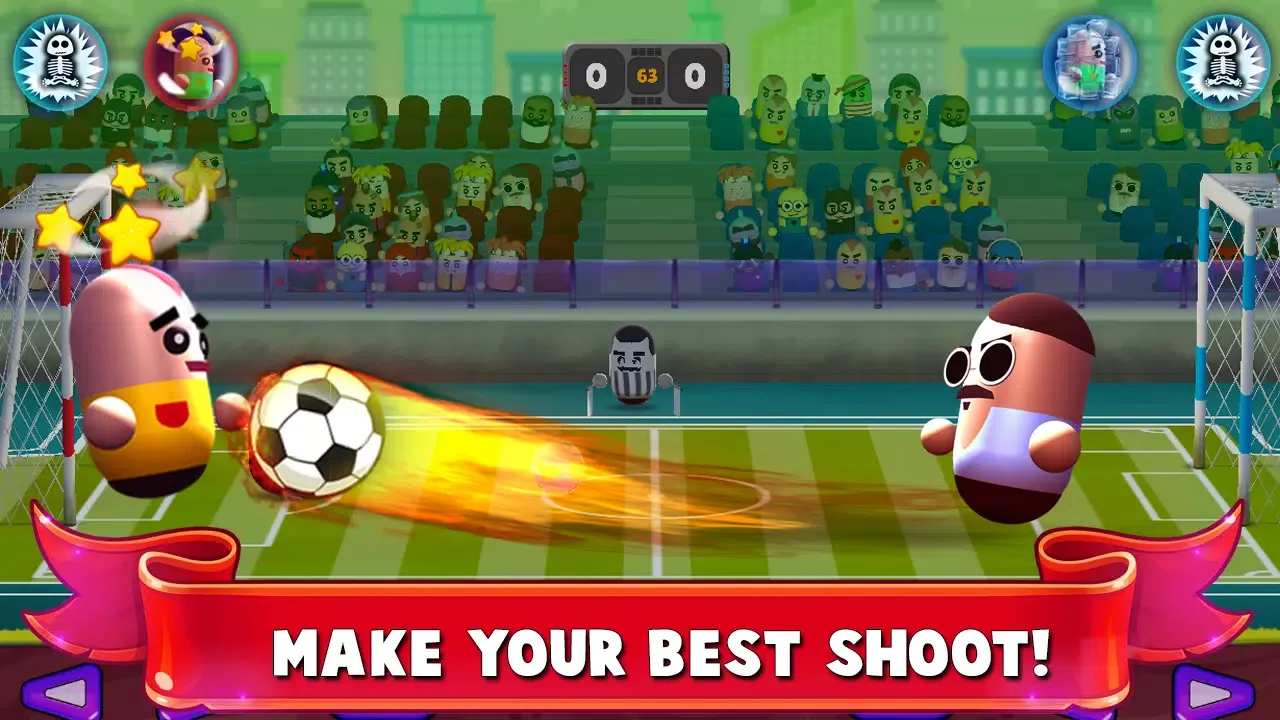 2 Player Head Soccer Game Screenshots