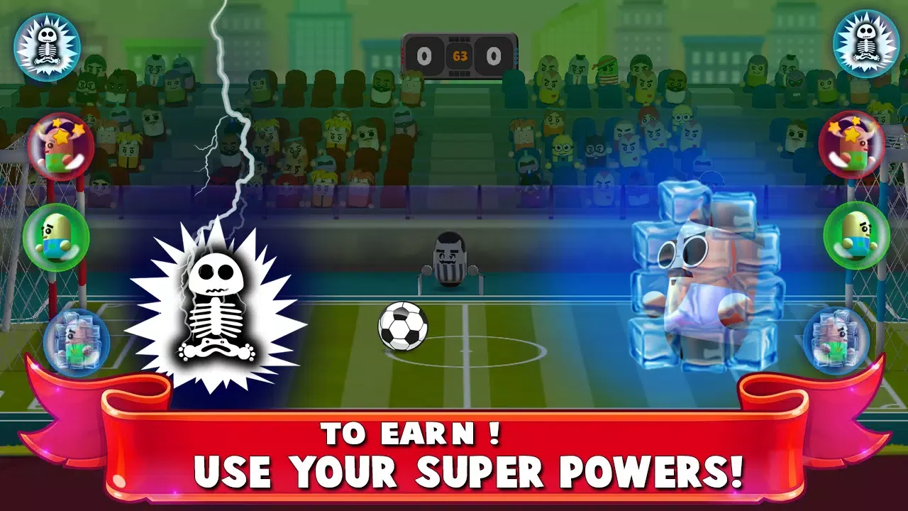 2 Player Head Soccer Game Screenshots