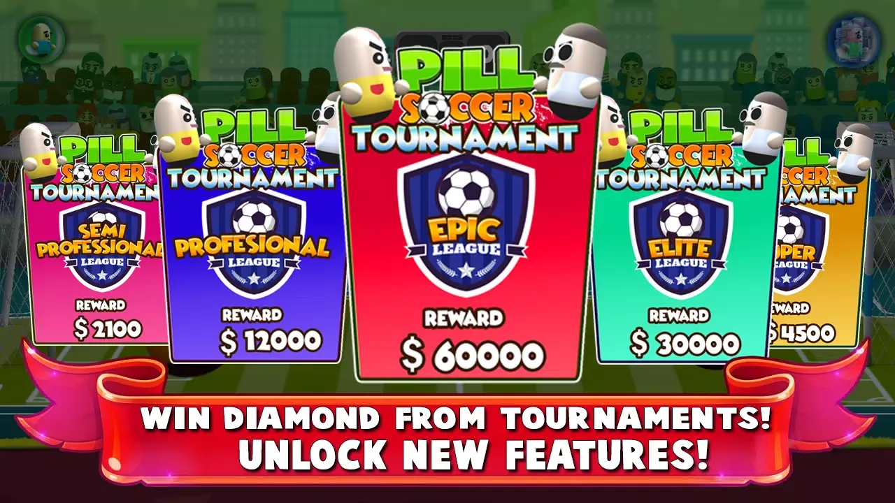 2 Player Head Soccer Game Screenshots