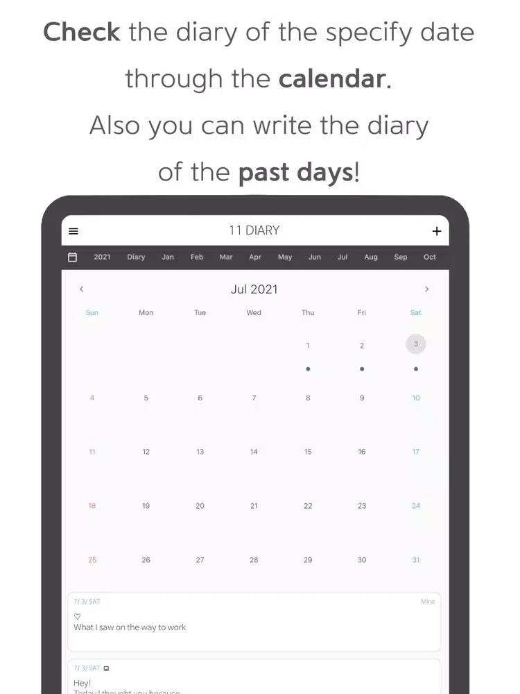 Captures d'écran de 11 DIARY - Simple Couple Diary iPad 