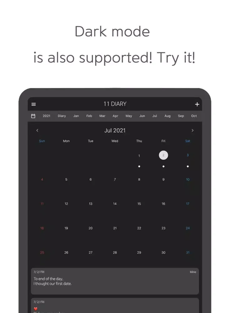 Captures d'écran de 11 DIARY - Simple Couple Diary iPad 