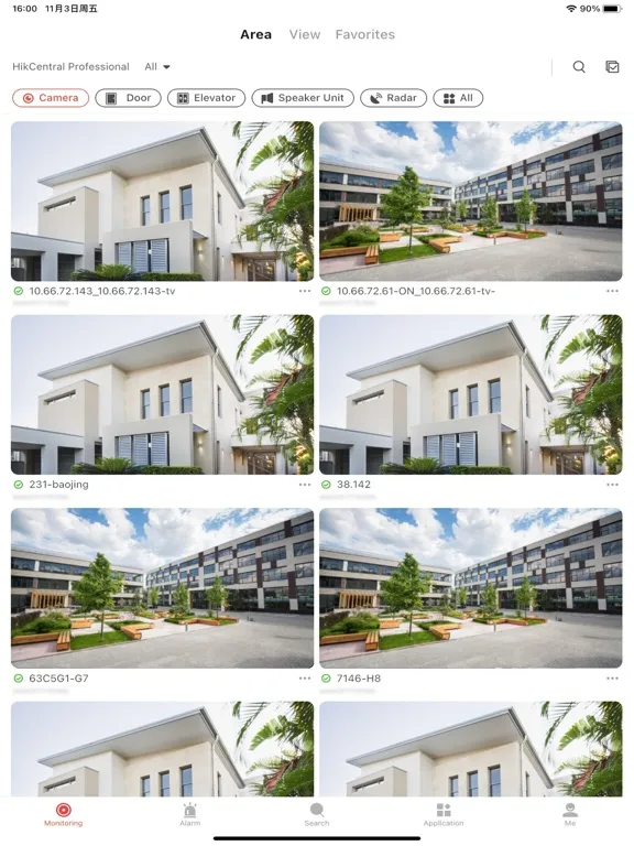 Zrzuty ekranu HikCentral Mobile iPad 