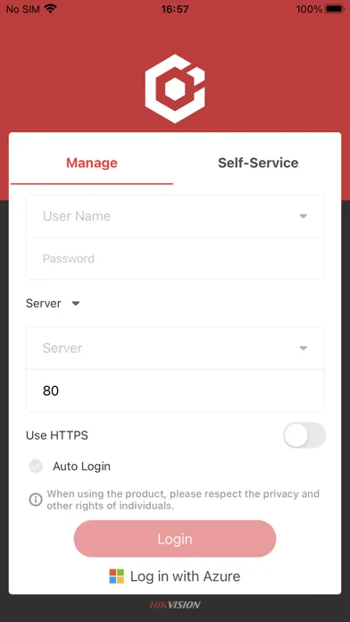 Zrzuty ekranu HikCentral Mobile
