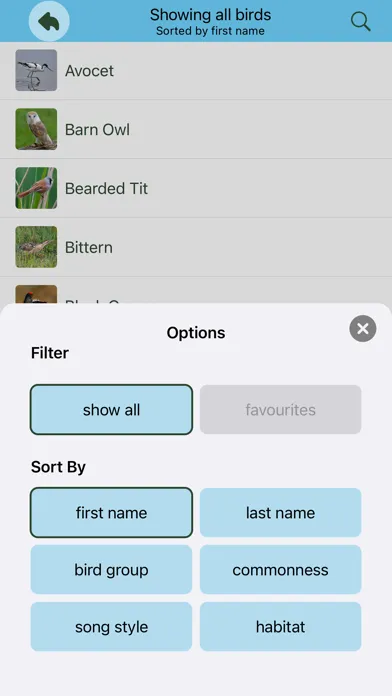 Chirp! Bird Songs UK & Europe Screenshots