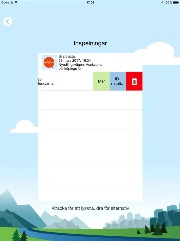 Kvitteromat - Fågelsång ID iPad 应用截图