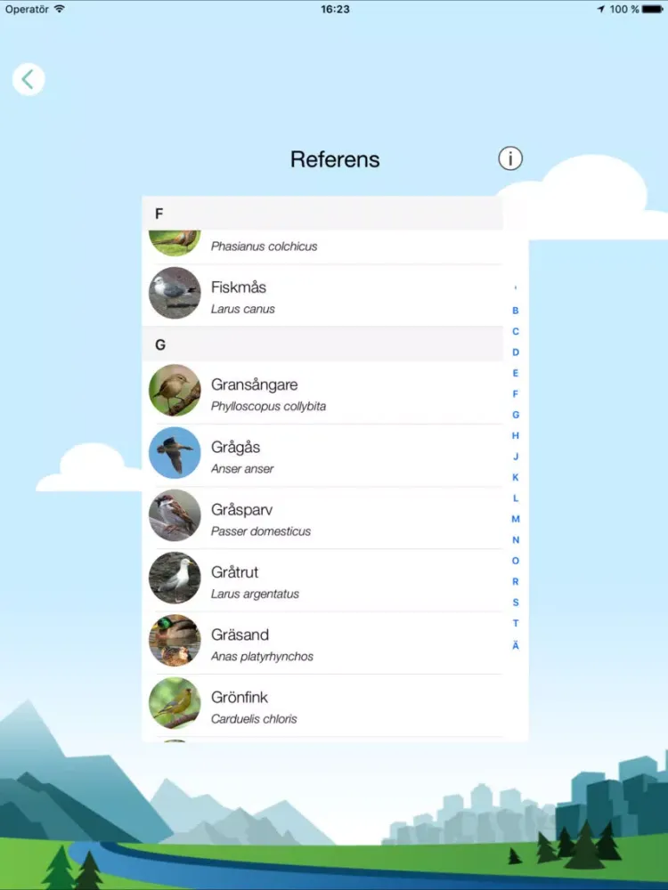 Kvitteromat - Fågelsång ID iPad 应用截图
