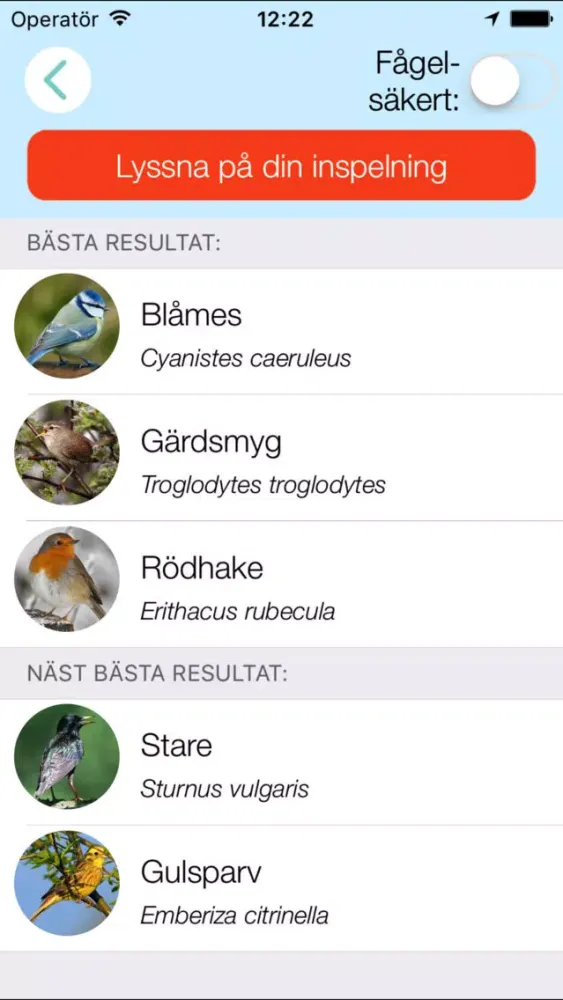 Kvitteromat - Fågelsång ID应用截图