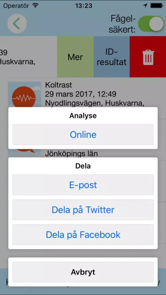 Kvitteromat - Fågelsång ID应用截图
