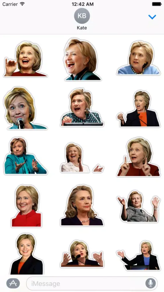 HILLARY CLINTON STICKERS - USA ELECTION SUPPORT Ekran Görüntüleri