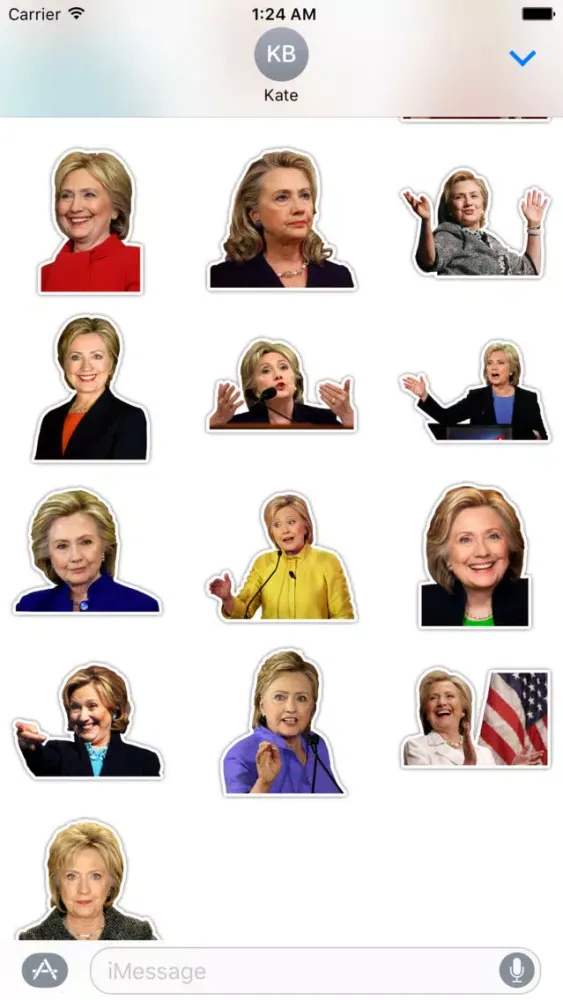 HILLARY CLINTON STICKERS - USA ELECTION SUPPORT Ekran Görüntüleri