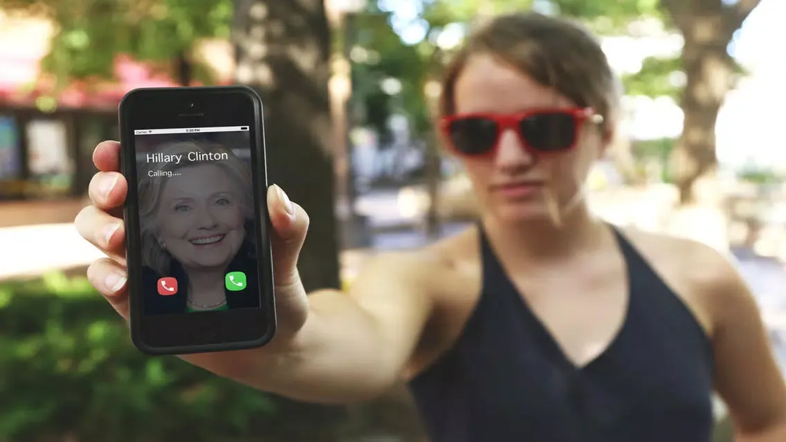 Capturas de tela do Hillary Prank Call: Fake Call simulator